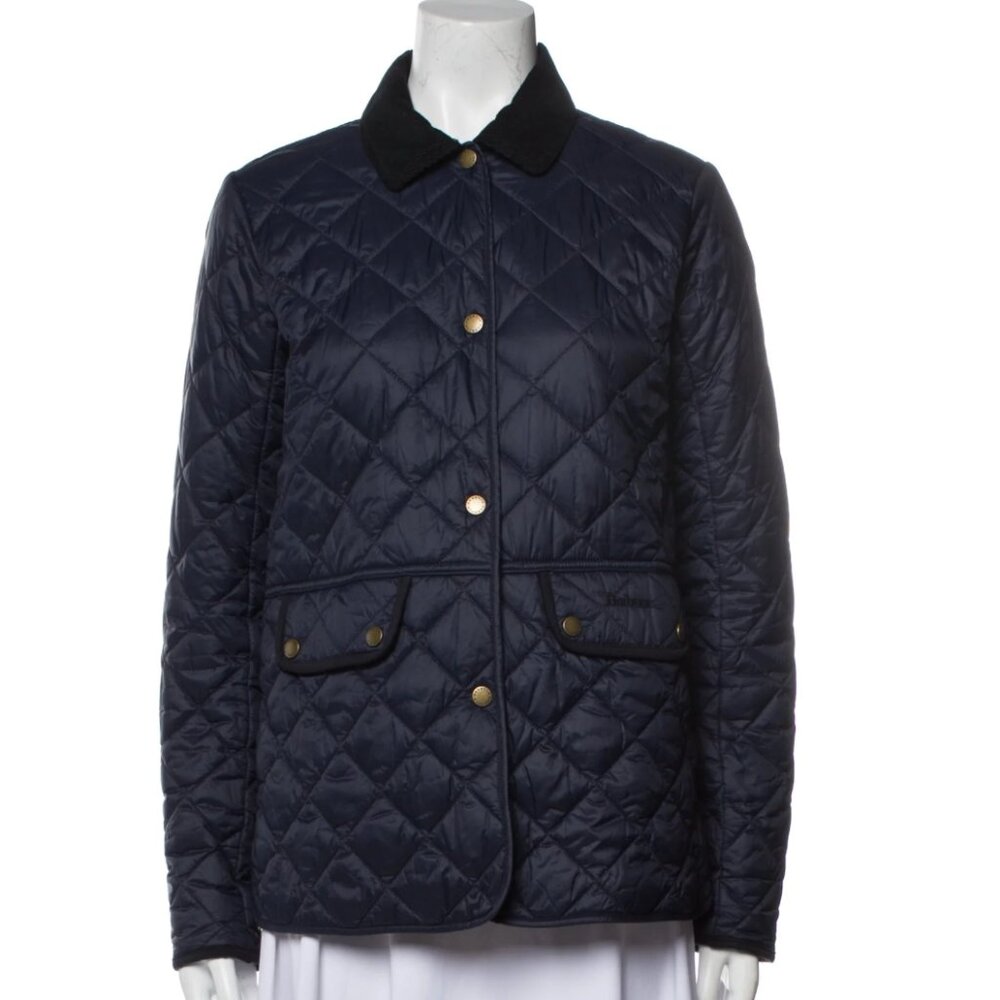 Barbour Navy Quilted Utility Jacket - image 1